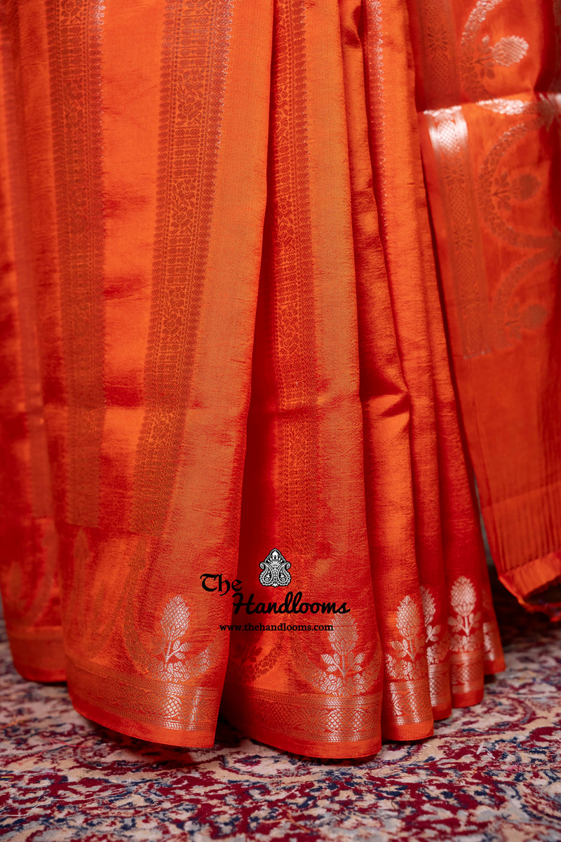 Pure Mango Silk Banarasi Handloom Saree