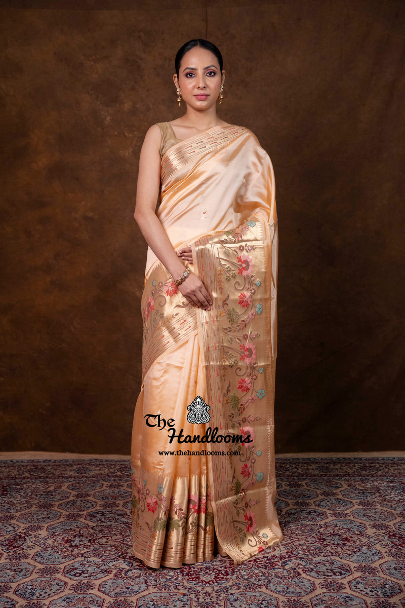 Pure Mango Silk Banarasi Handloom Saree