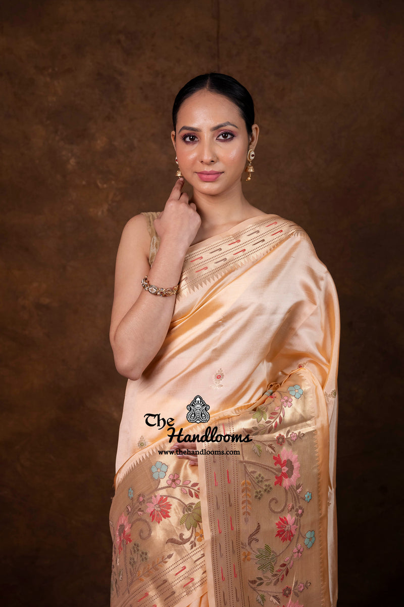 Pure Mango Silk Banarasi Handloom Saree
