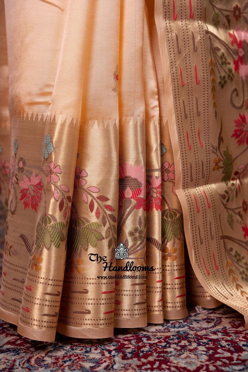 Pure Mango Silk Banarasi Handloom Saree
