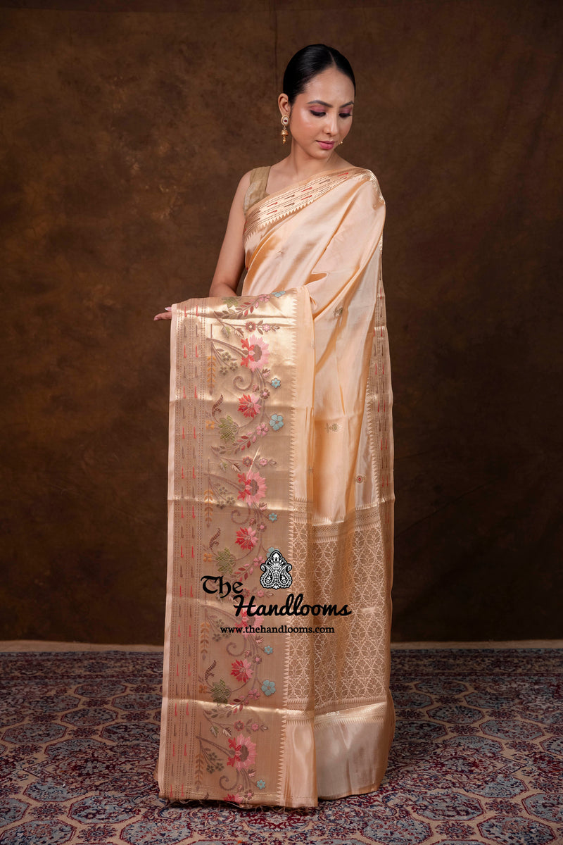 Pure Mango Silk Banarasi Handloom Saree