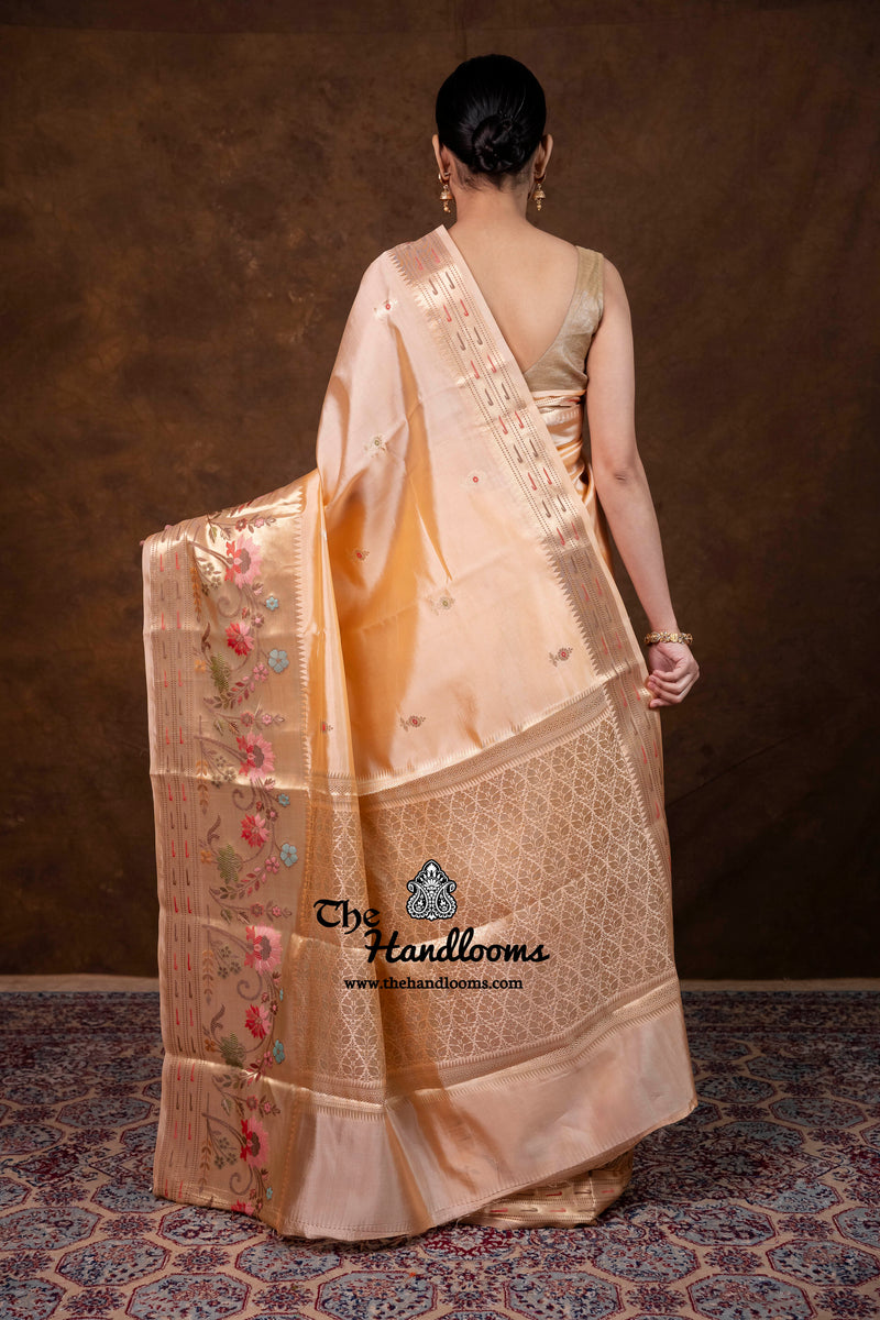 Pure Mango Silk Banarasi Handloom Saree