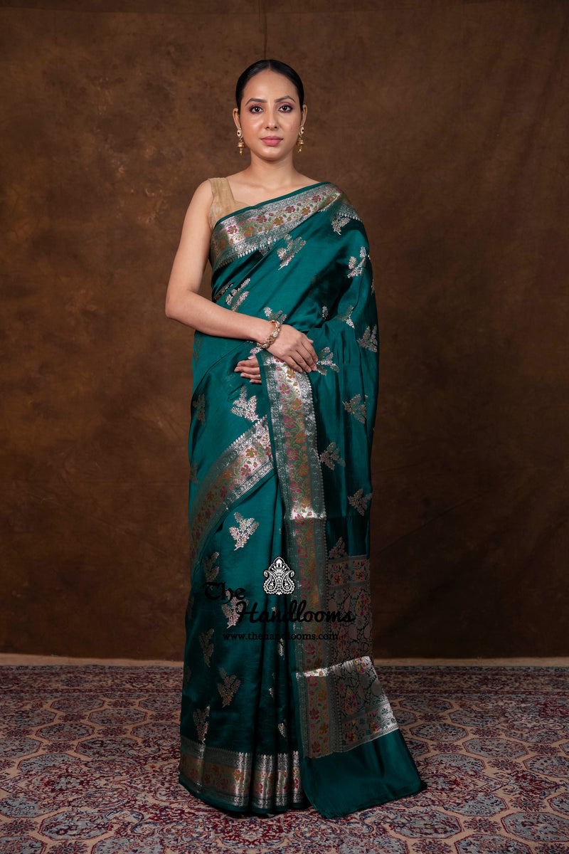 Pure Mango Silk Banarasi Handloom Saree