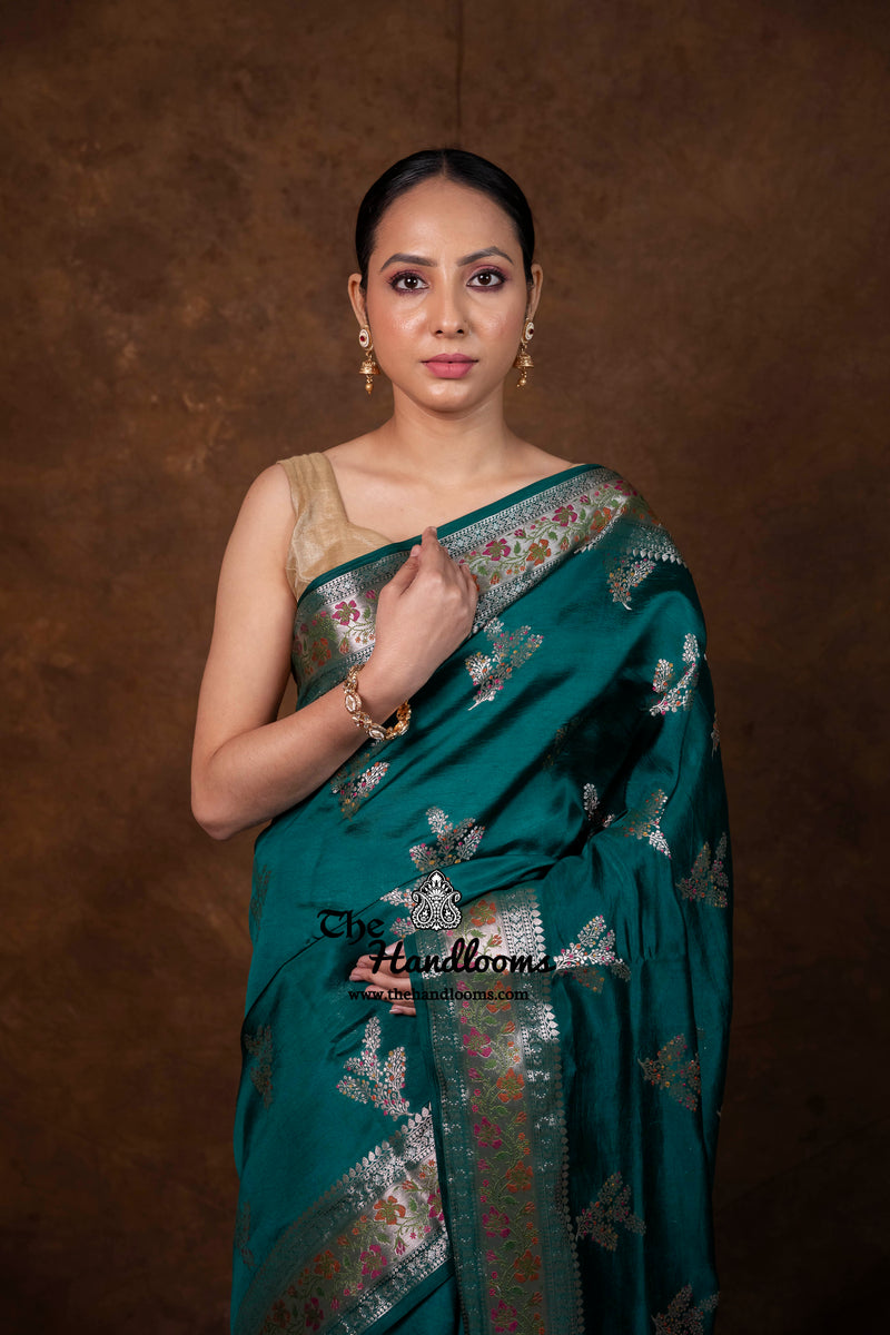 Pure Mango Silk Banarasi Handloom Saree