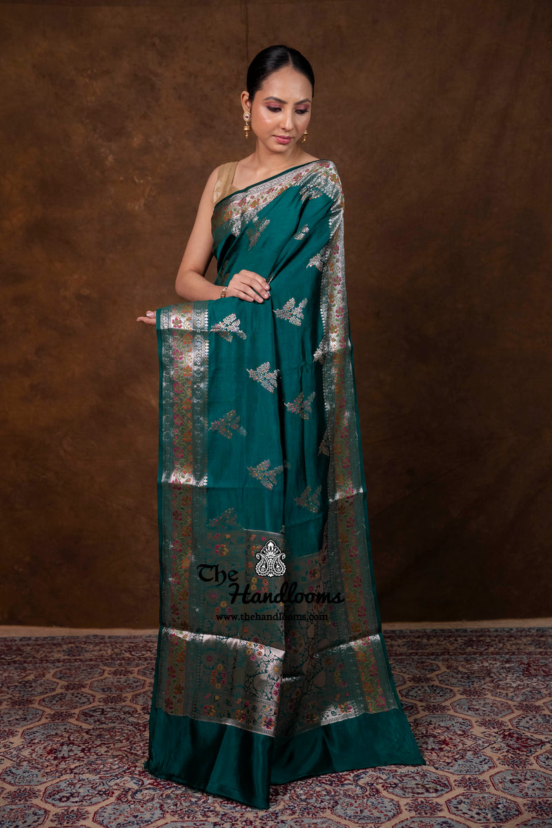 Pure Mango Silk Banarasi Handloom Saree