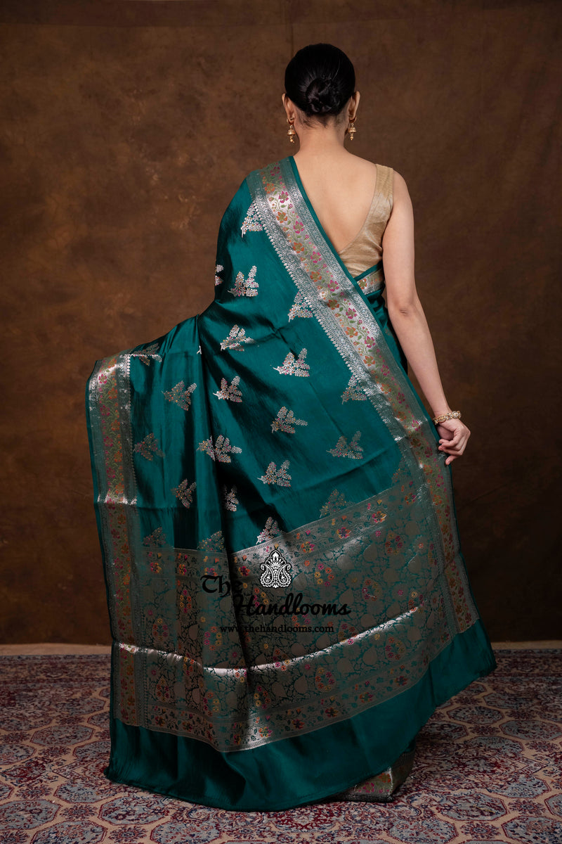 Pure Mango Silk Banarasi Handloom Saree