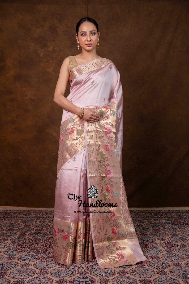 Pure Mango Silk Banarasi Handloom Saree