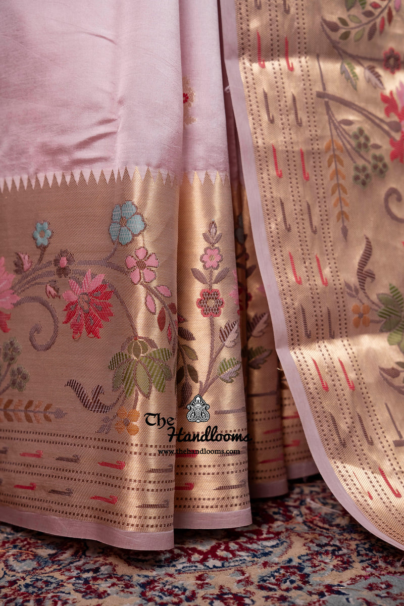 Pure Mango Silk Banarasi Handloom Saree