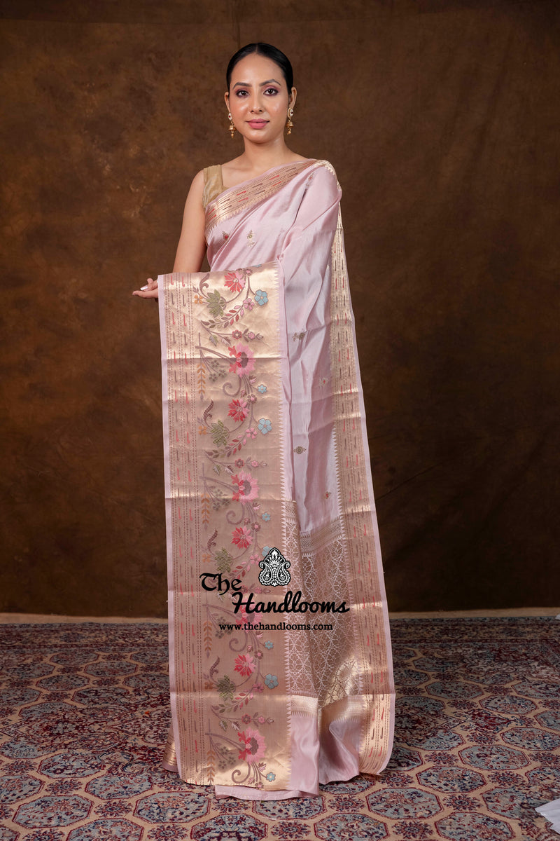 Pure Mango Silk Banarasi Handloom Saree