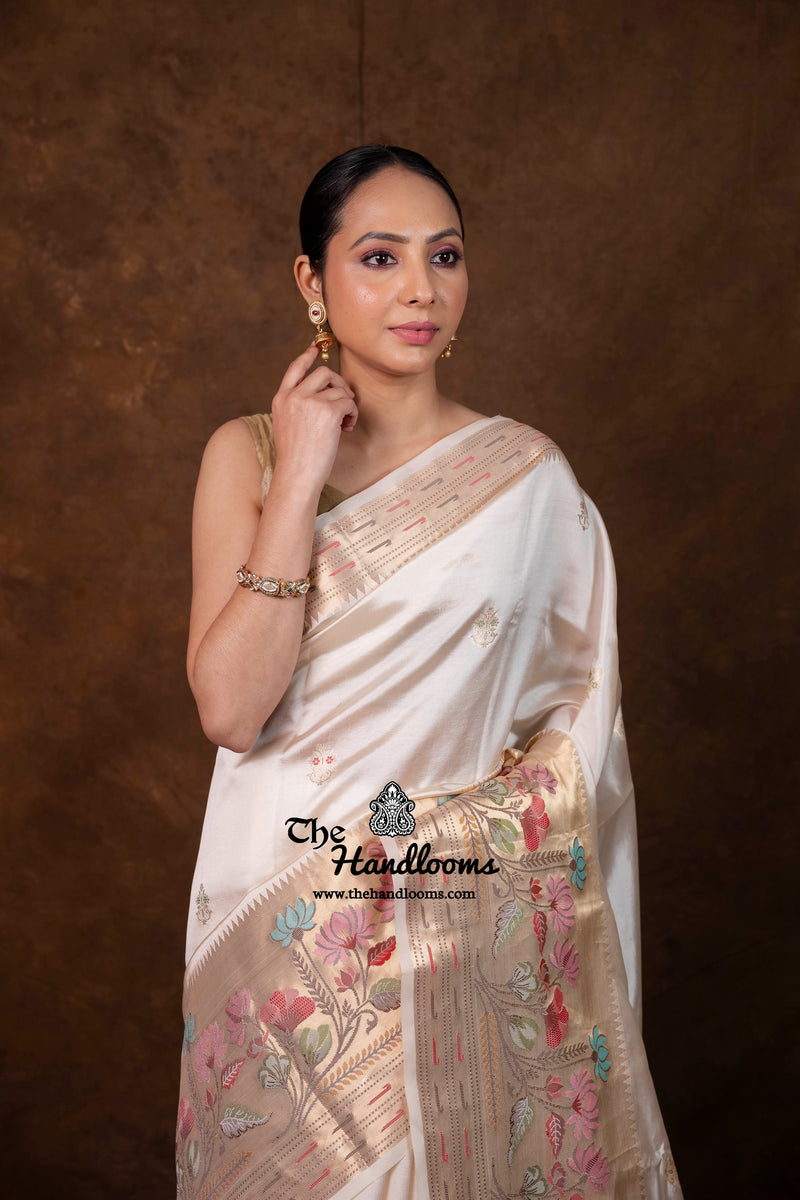 Pure Mango Silk Banarasi Handloom Saree