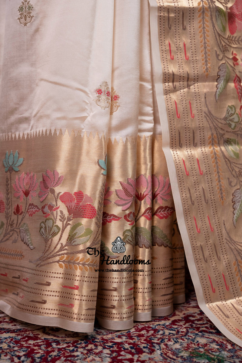 Pure Mango Silk Banarasi Handloom Saree