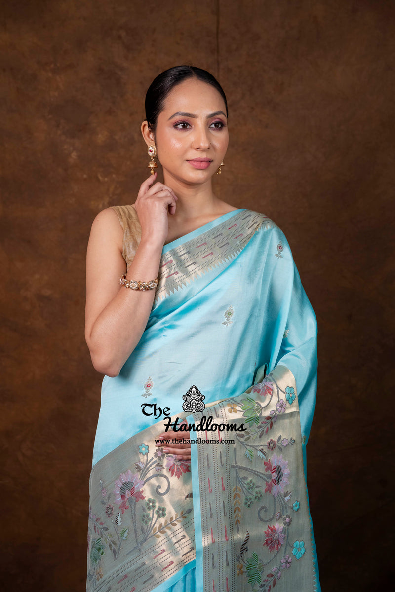 Pure Mango Silk Banarasi Handloom Saree