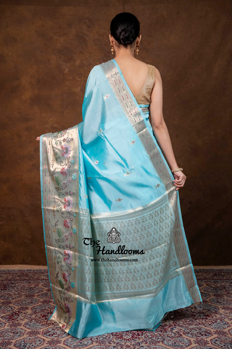 Pure Mango Silk Banarasi Handloom Saree