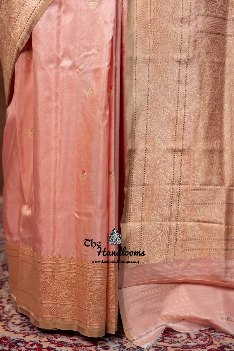 Pure Katan Silk Banarasi Handloom Saree - All Over Kadua Motifs