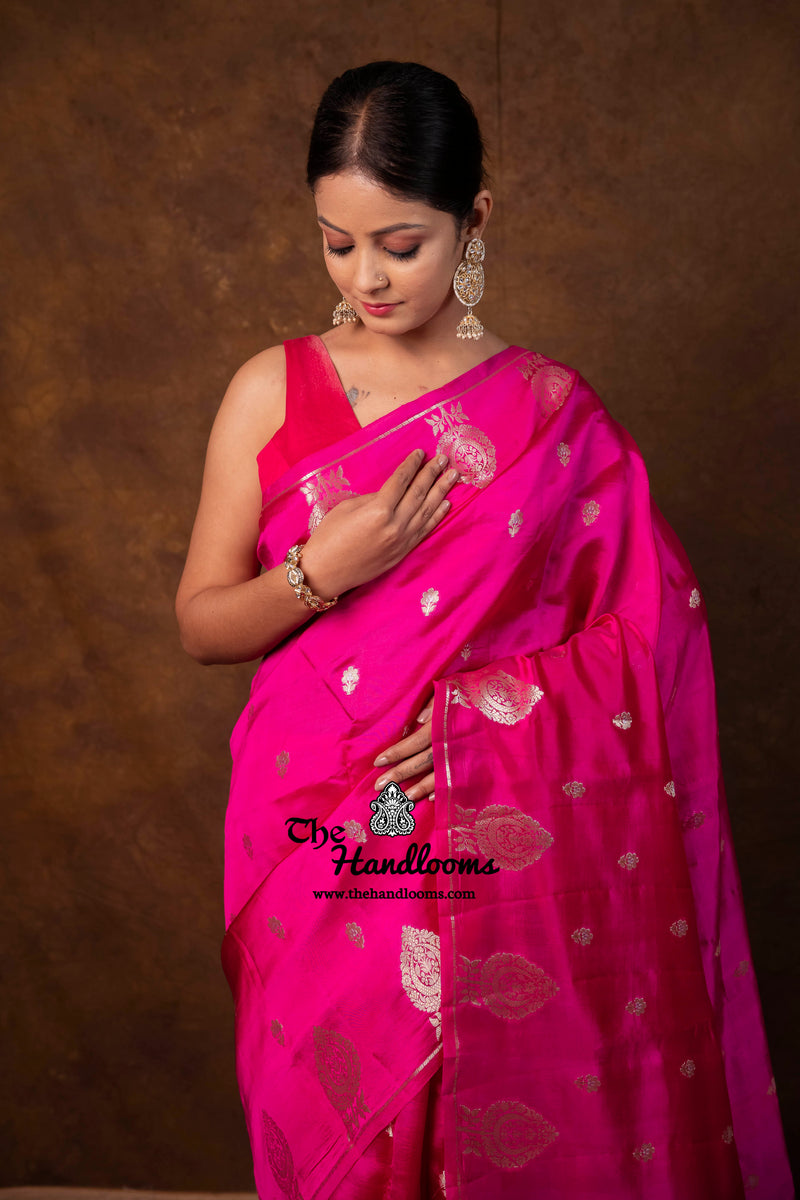 Pure Mango Silk Banarasi Handloom Saree