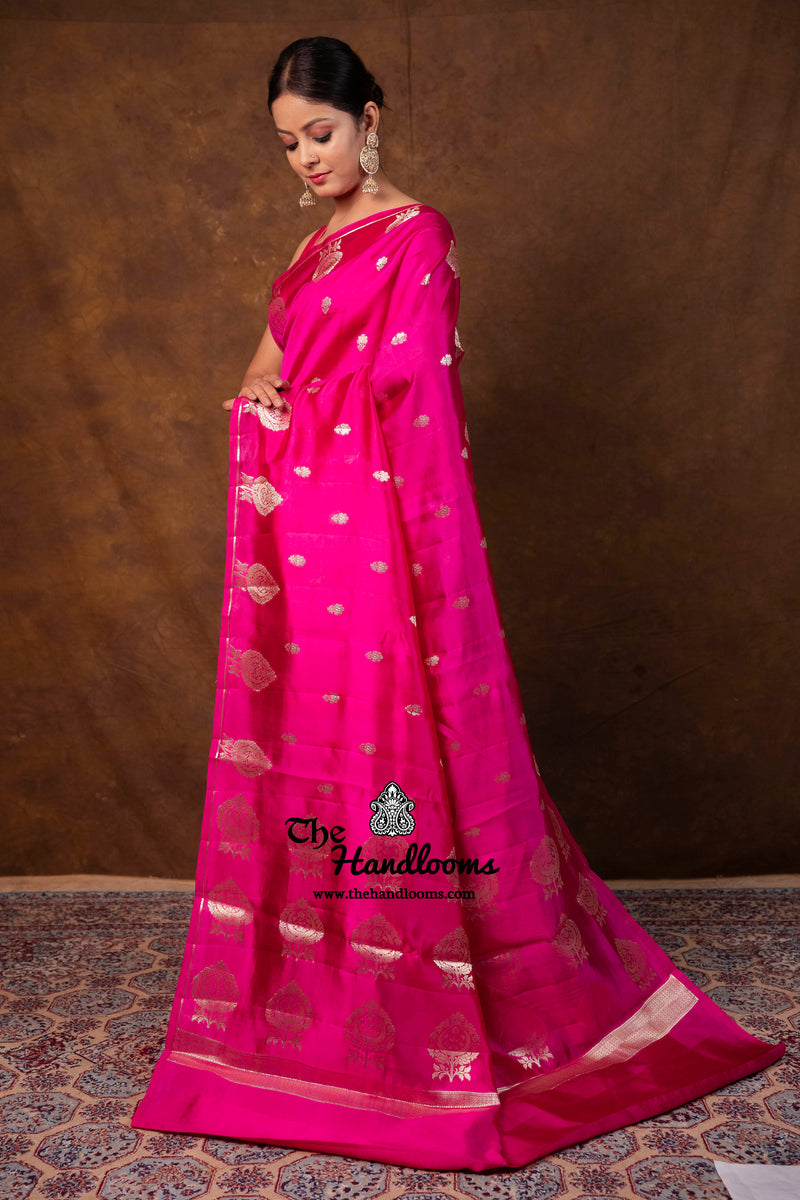 Pure Mango Silk Banarasi Handloom Saree