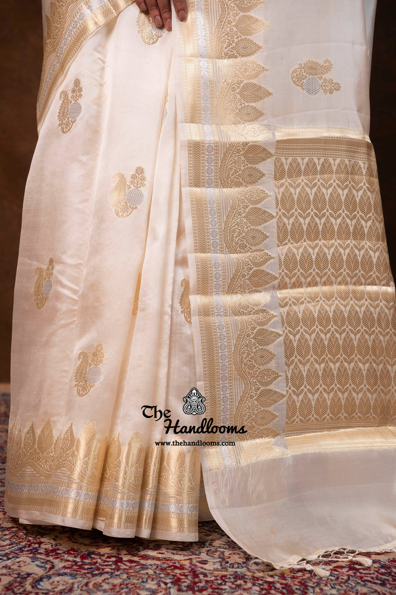 Pure Mango Silk Banarasi Handloom Saree