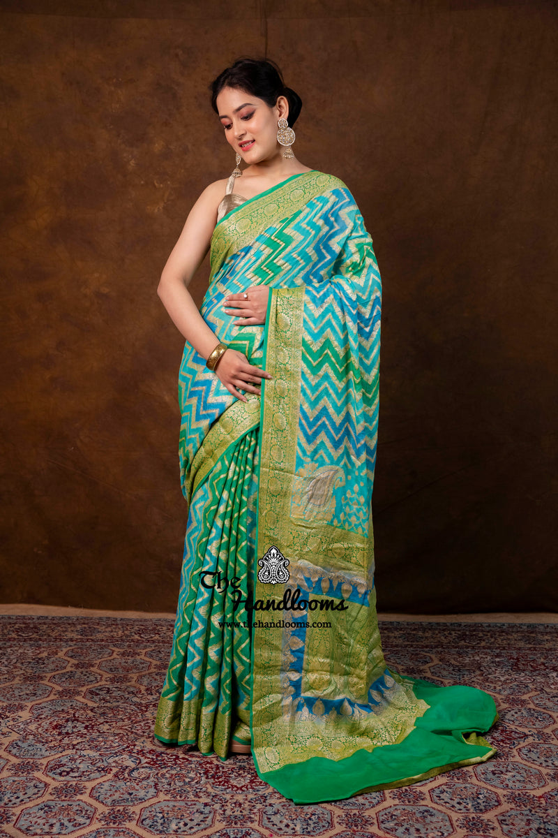 Pure Chiffon Khaddi Banarasi Saree