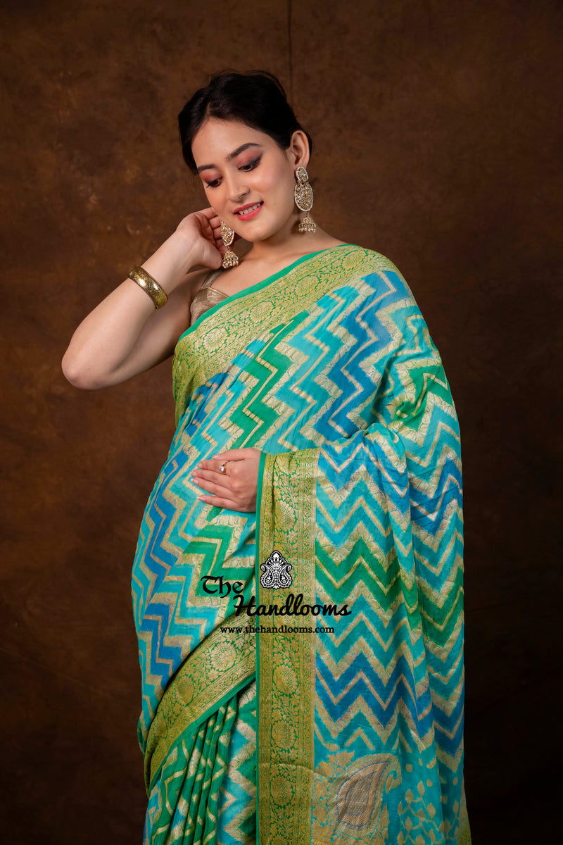 Pure Chiffon Khaddi Banarasi Saree