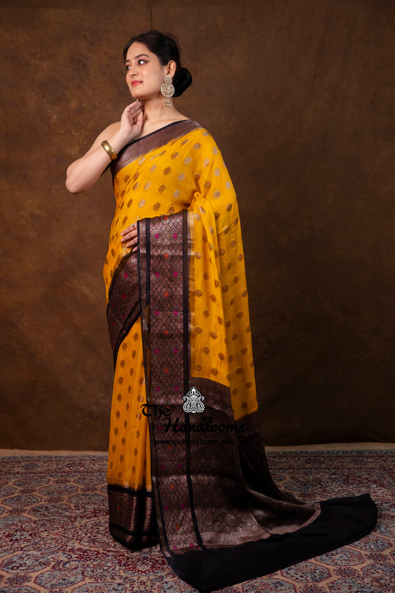 Pure Chiffon Khaddi Banarasi Saree