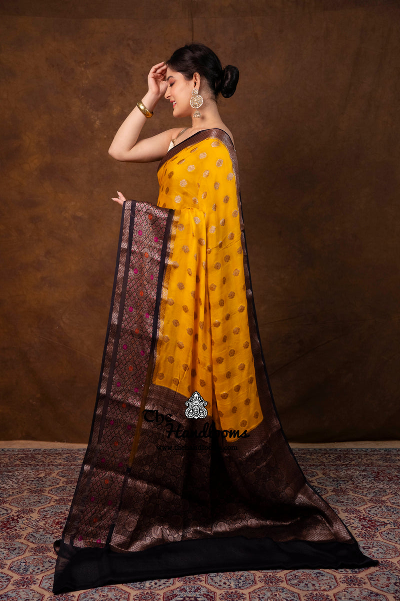 Pure Chiffon Khaddi Banarasi Saree
