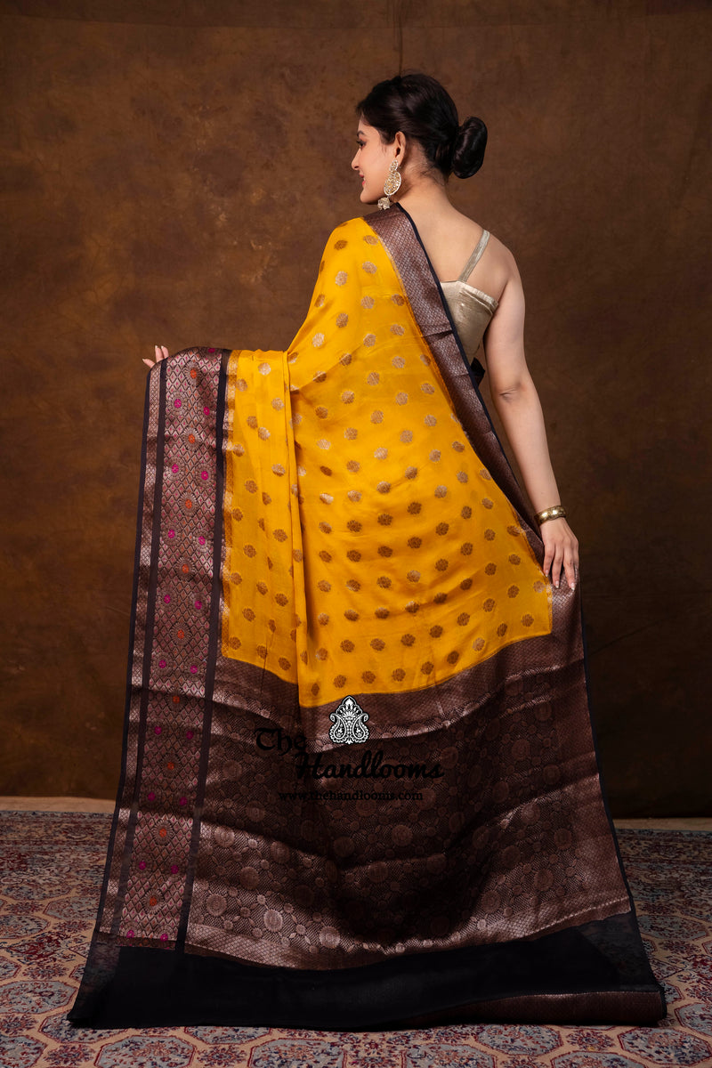 Pure Chiffon Khaddi Banarasi Saree