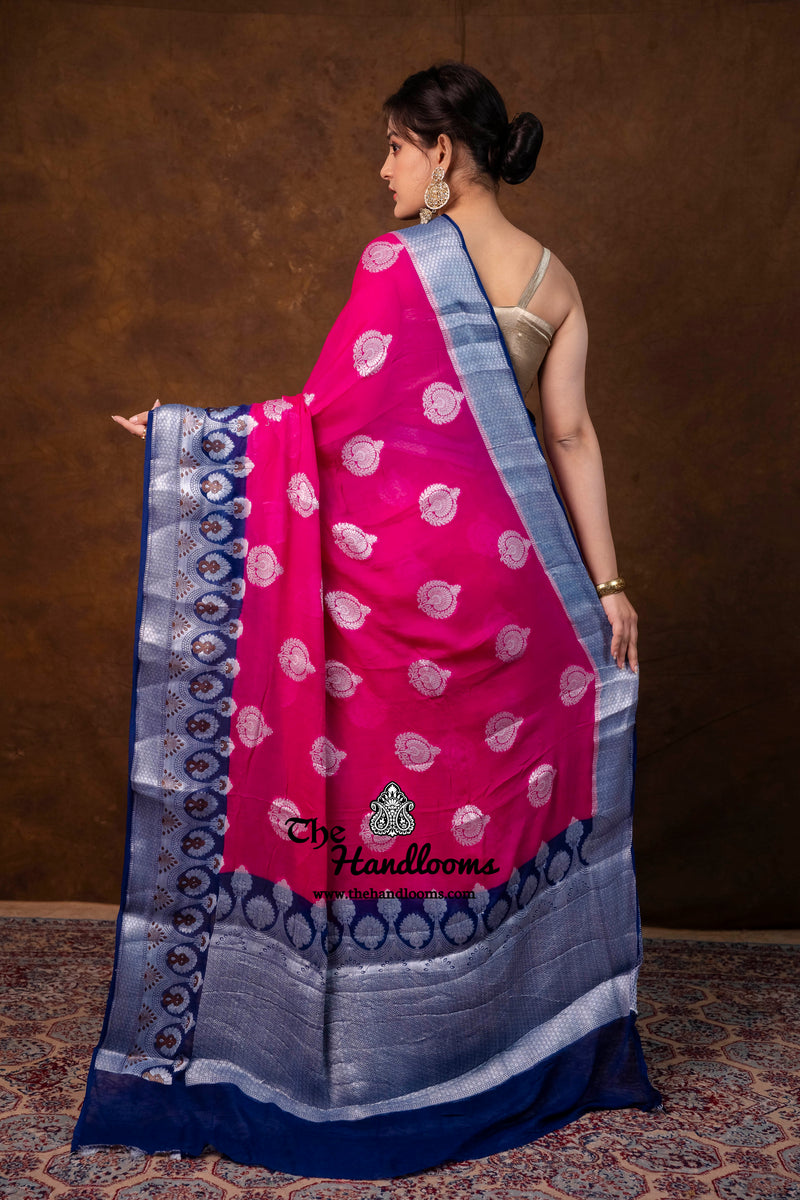 Pure Chiffon Khaddi Banarasi Saree