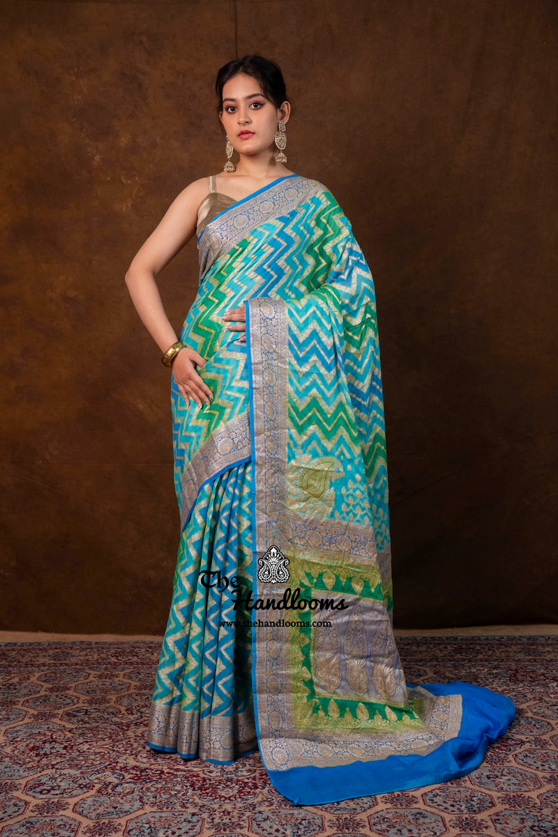Pure Chiffon Khaddi Banarasi Saree