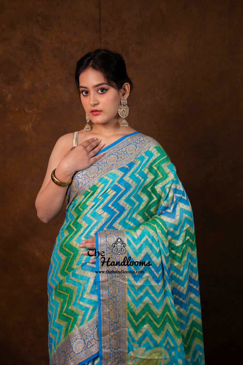 Pure Chiffon Khaddi Banarasi Saree
