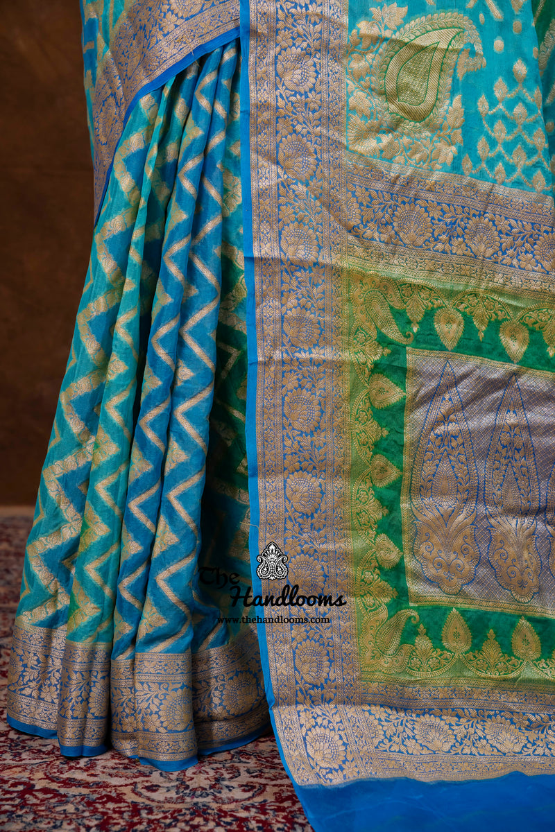 Pure Chiffon Khaddi Banarasi Saree