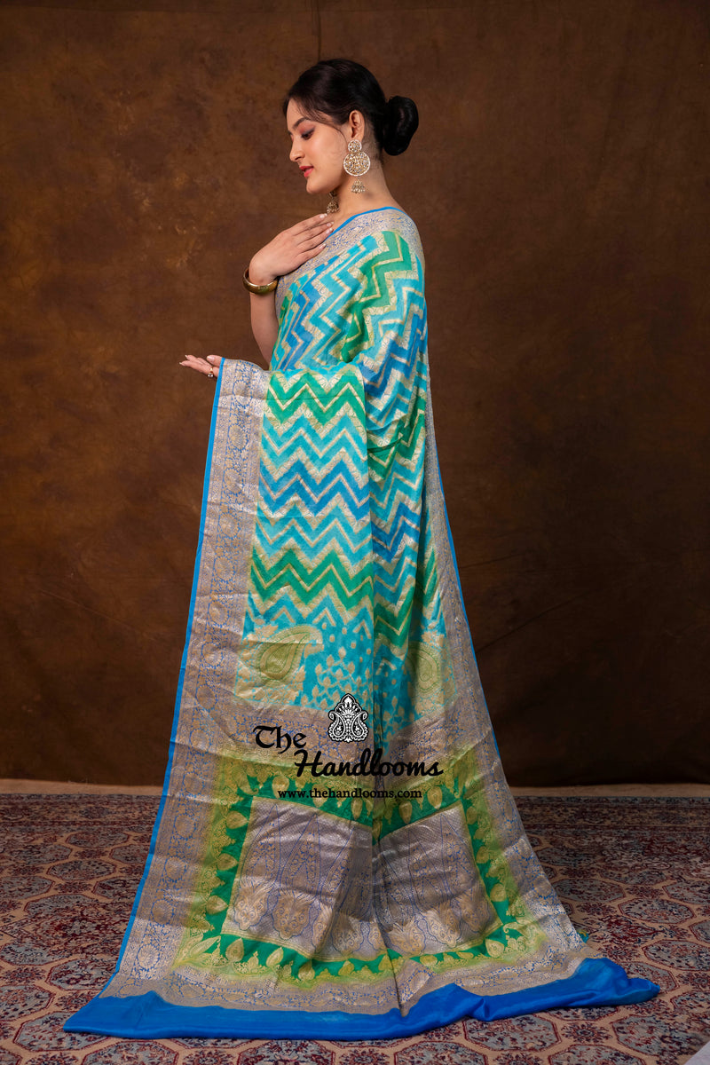 Pure Chiffon Khaddi Banarasi Saree
