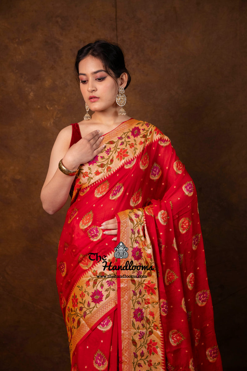 Pure Chiffon Khaddi Banarasi Saree