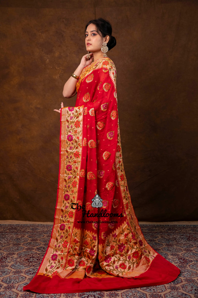 Pure Chiffon Khaddi Banarasi Saree