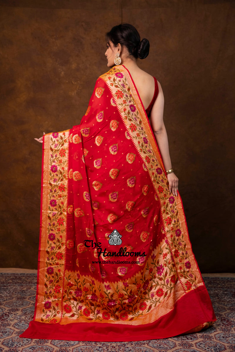 Pure Chiffon Khaddi Banarasi Saree