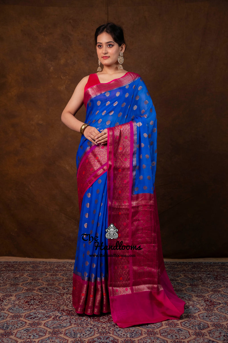 Pure Chiffon Khaddi Banarasi Saree
