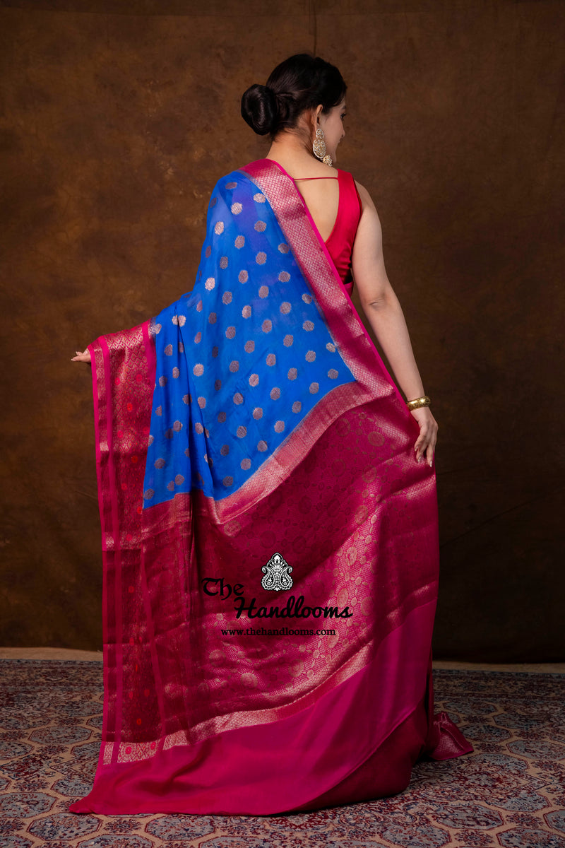 Pure Chiffon Khaddi Banarasi Saree