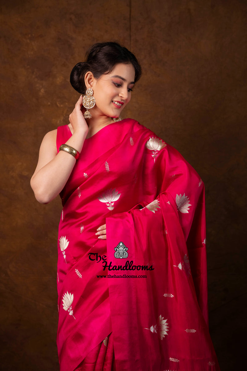 Pure Mango Silk Banarasi Handloom Saree