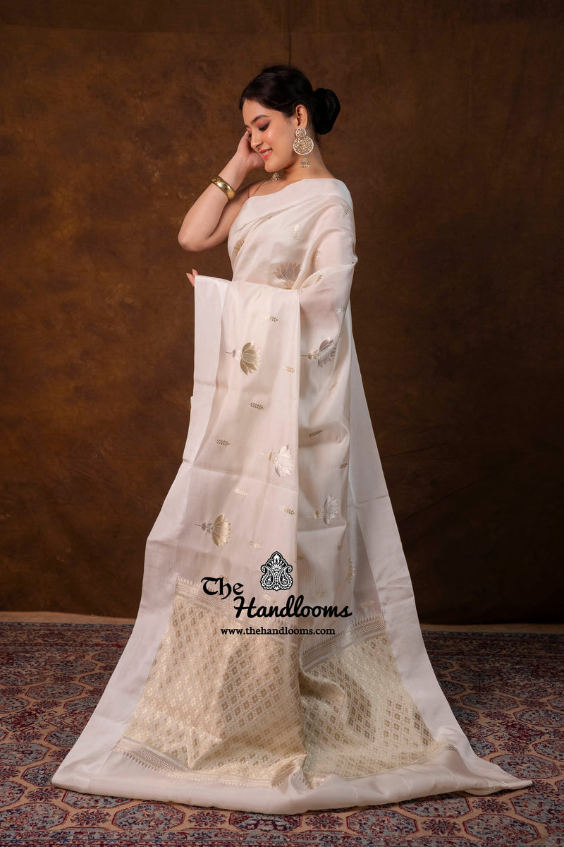 Pure Mango Silk Banarasi Handloom Saree