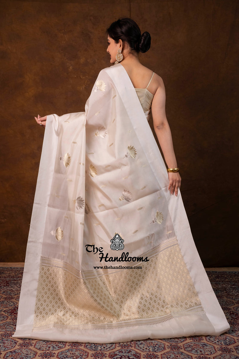 Pure Mango Silk Banarasi Handloom Saree