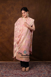 Khaddi Georgette Banarasi Dress Material Water Zari - The Handlooms