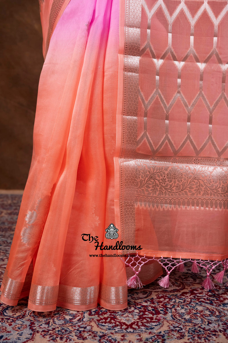 Pure Kora Silk Handloom Banarasi Saree