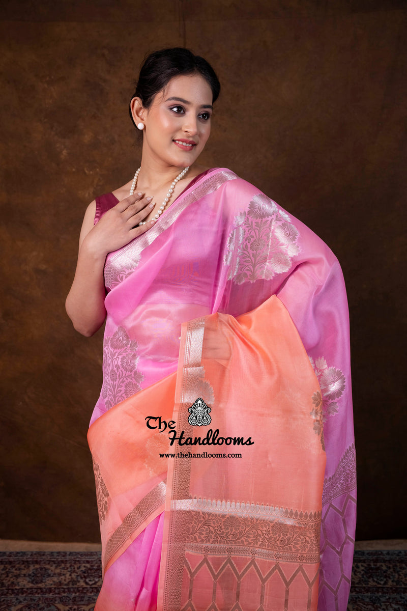 Pure Kora Silk Handloom Banarasi Saree