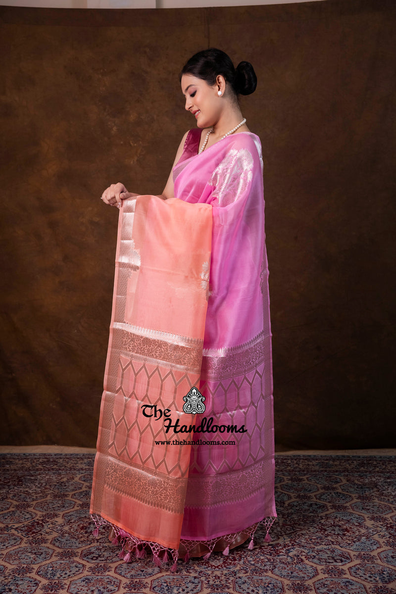Pure Kora Silk Handloom Banarasi Saree