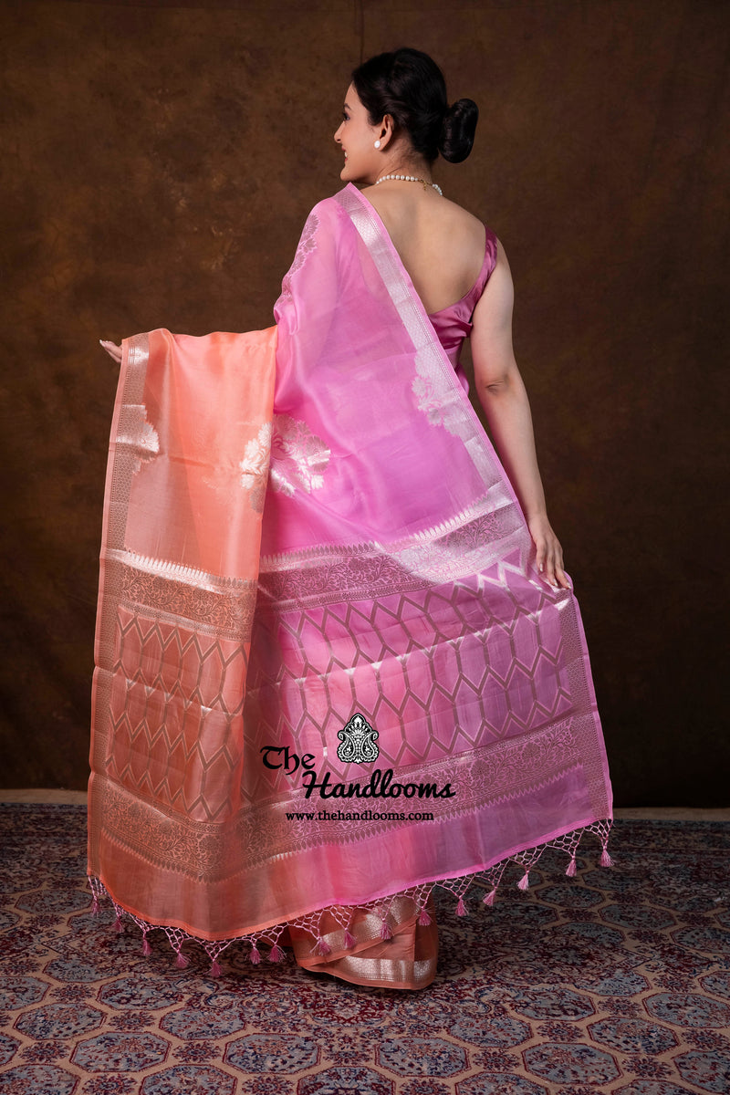 Pure Kora Silk Handloom Banarasi Saree