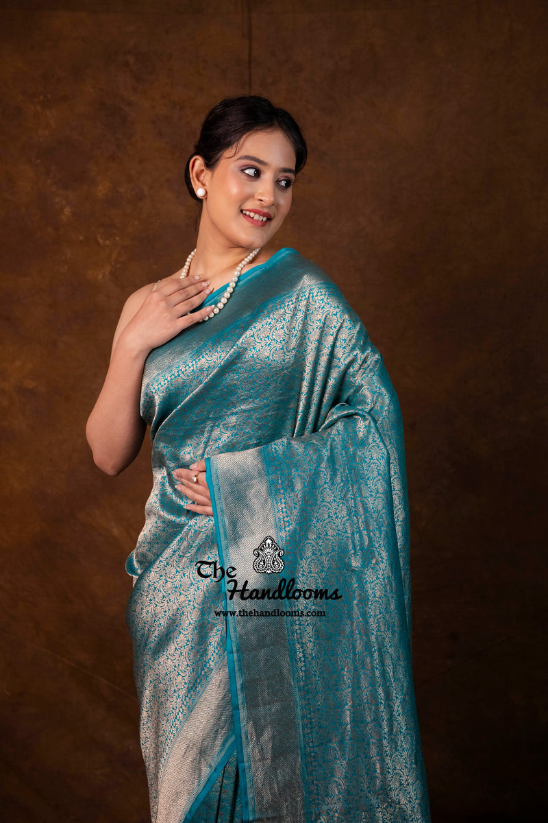 Pure Katan Silk Banarasi Handloom Saree - Tanchui Brocade