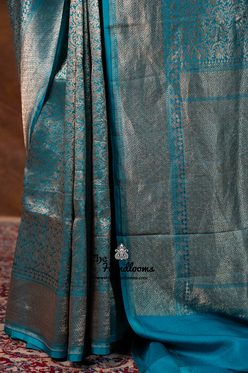 Pure Katan Silk Banarasi Handloom Saree - Tanchui Brocade