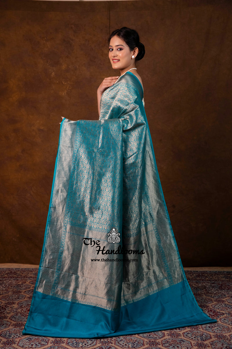 Pure Katan Silk Banarasi Handloom Saree - Tanchui Brocade