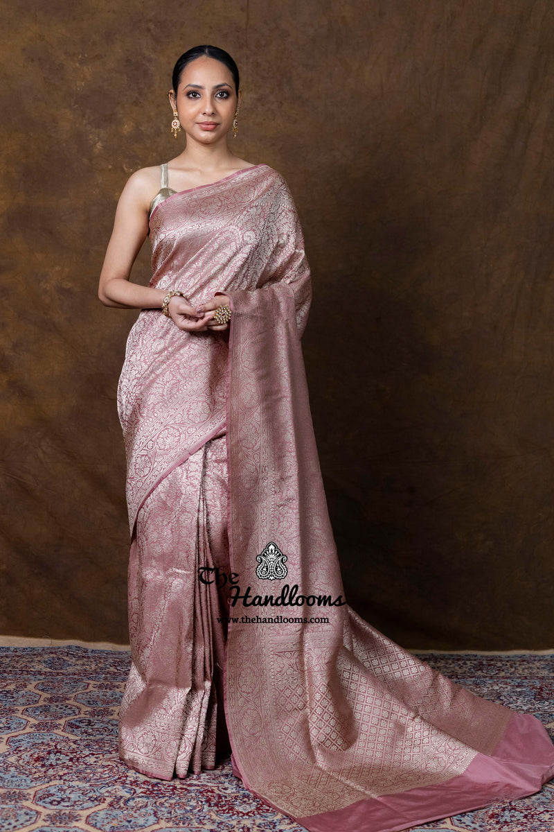 Pure Katan Silk Banarasi Handloom Saree - Tanchui Brocade