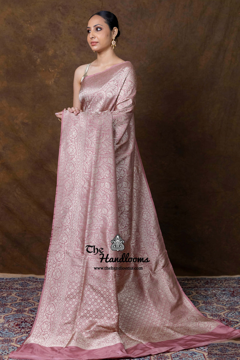 Pure Katan Silk Banarasi Handloom Saree - Tanchui Brocade