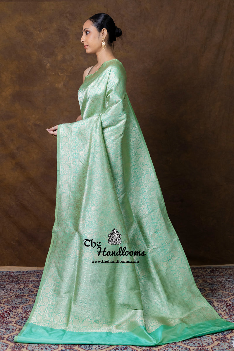 Pure Katan Silk Banarasi Handloom Saree - Tanchui Brocade